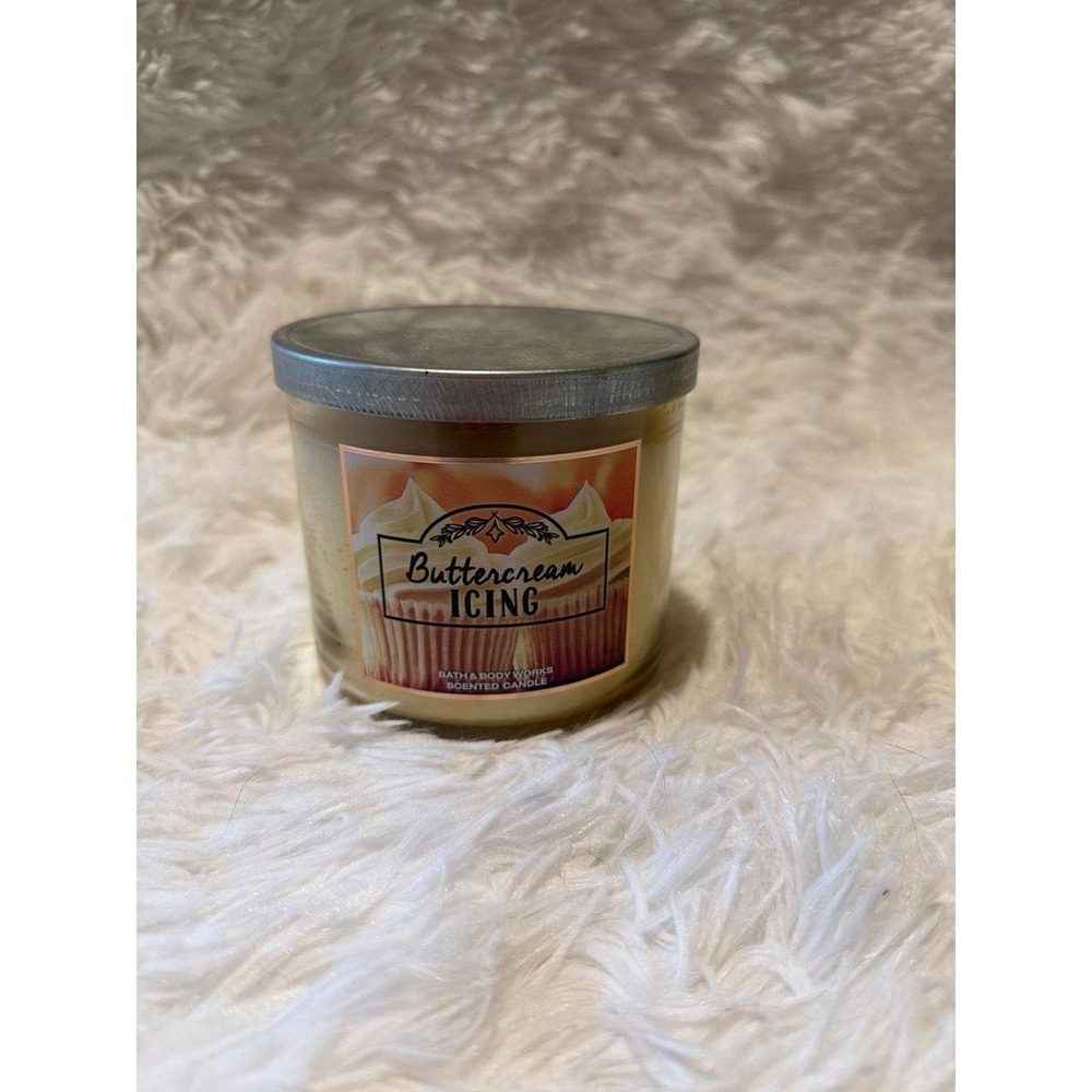 buttercream icing bath body works candle 3 wick